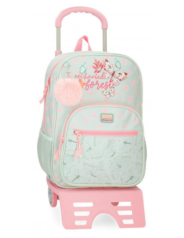 MOCHILA ADAP.38CM C/CARRO MOVOM ENCHANTED FOREST